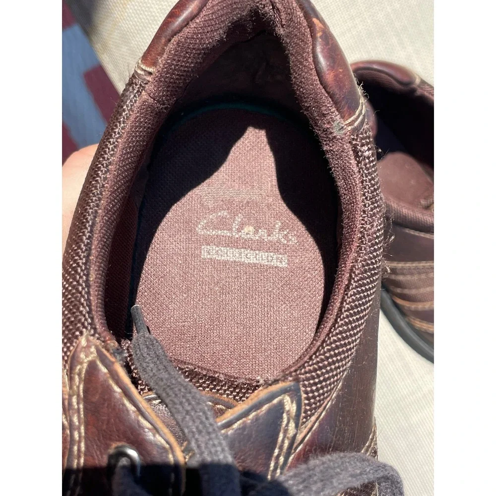 Clarks Collection Mens Brown Leather Lace Up Oxford Shoes 11M 26103266